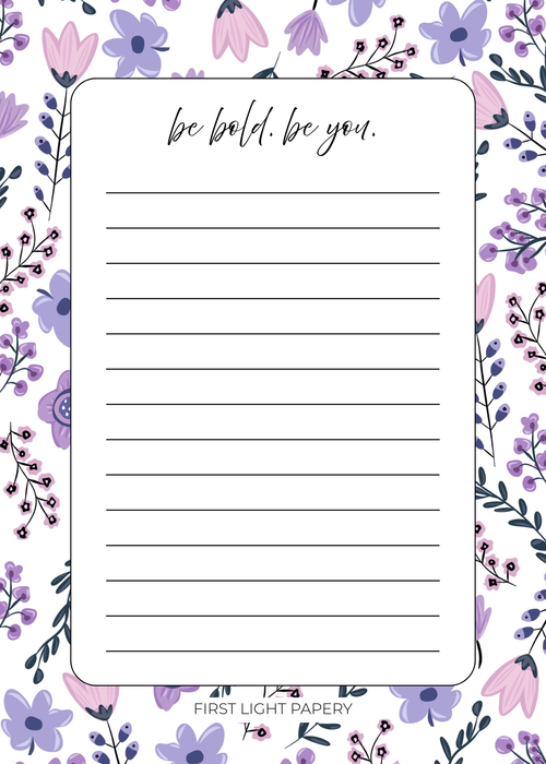 Be Bold. Be You. Notepad | 5x7