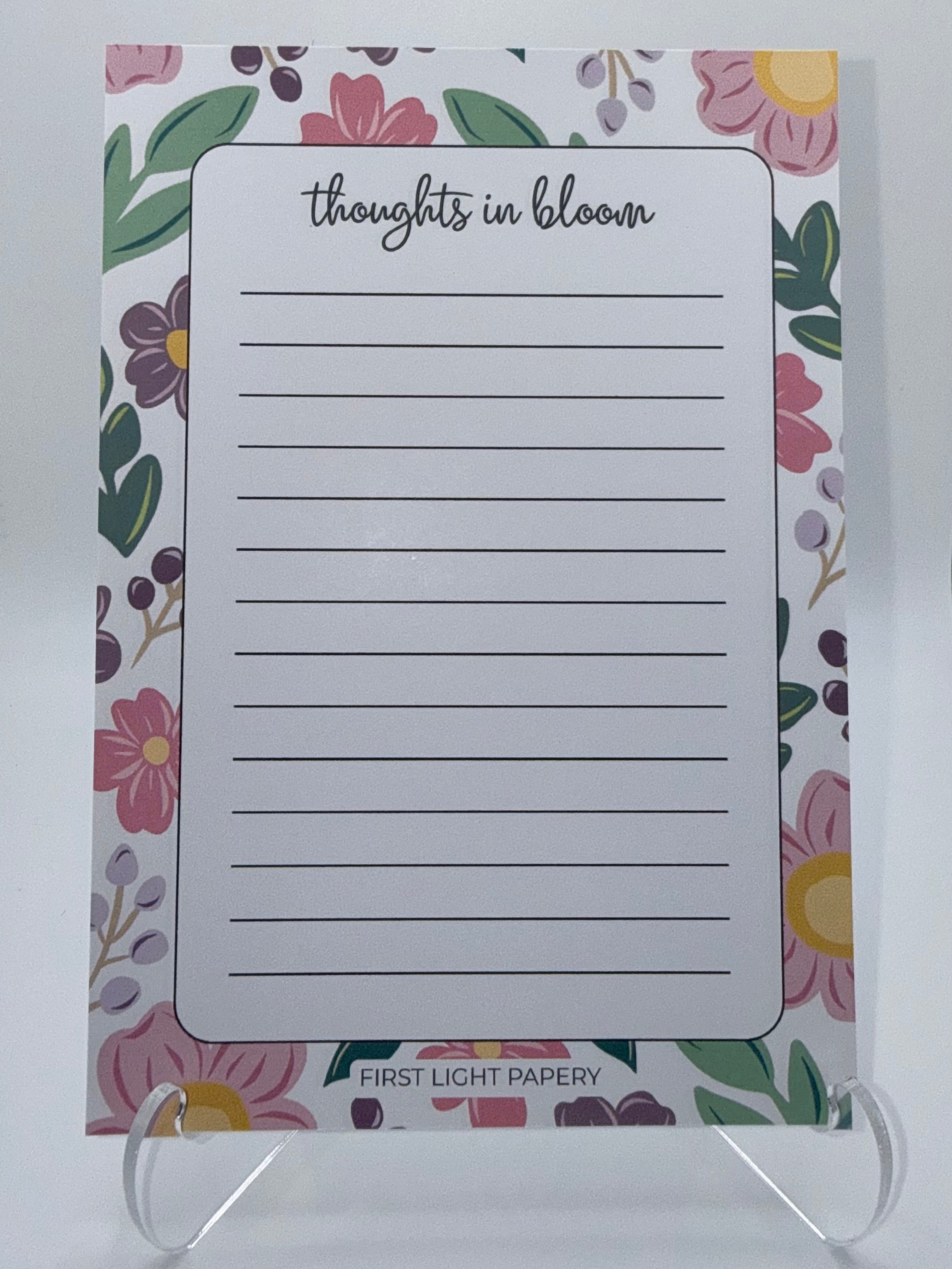 Thoughts in Bloom Notepad | 5x7