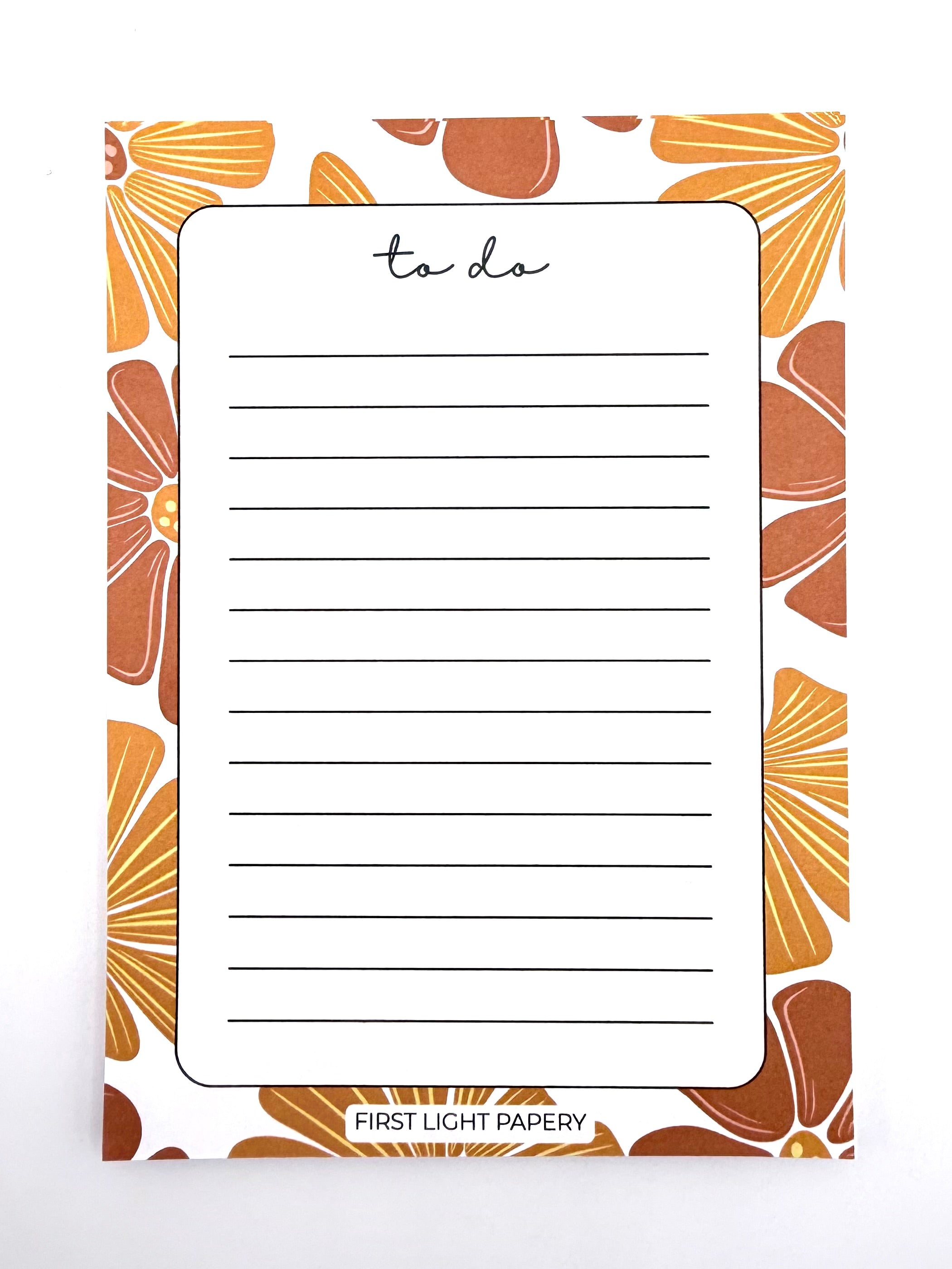 Floral To Do Notepad | 5x7